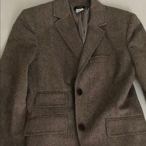 J.Crew Cashmere Blend Tweed Blazer with Elbow Pads
